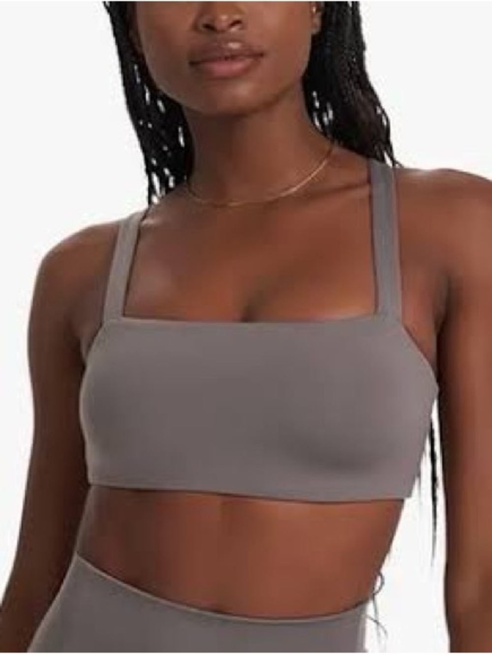 Sport summerVuori Square-Neck Seamless Sports Bra - Taupe gray
